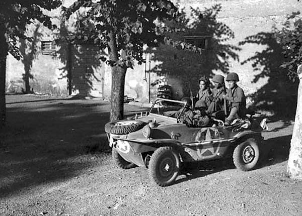 Captured Volkswagen Schwimmwagen - VW Type 128 and 166