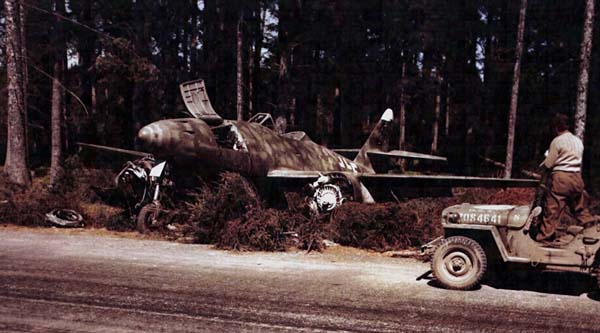 Me 262 Jet Along Autobahn